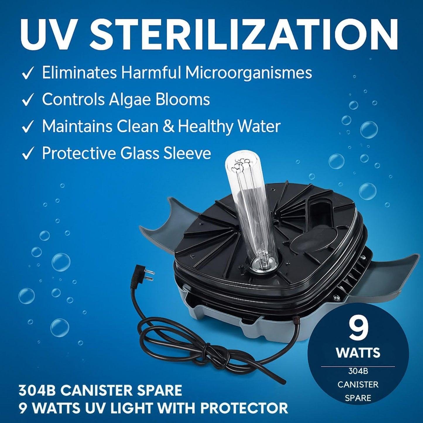 Sunsun HW-304B External Canister Filter (2000 L/H with UV) - Image 3